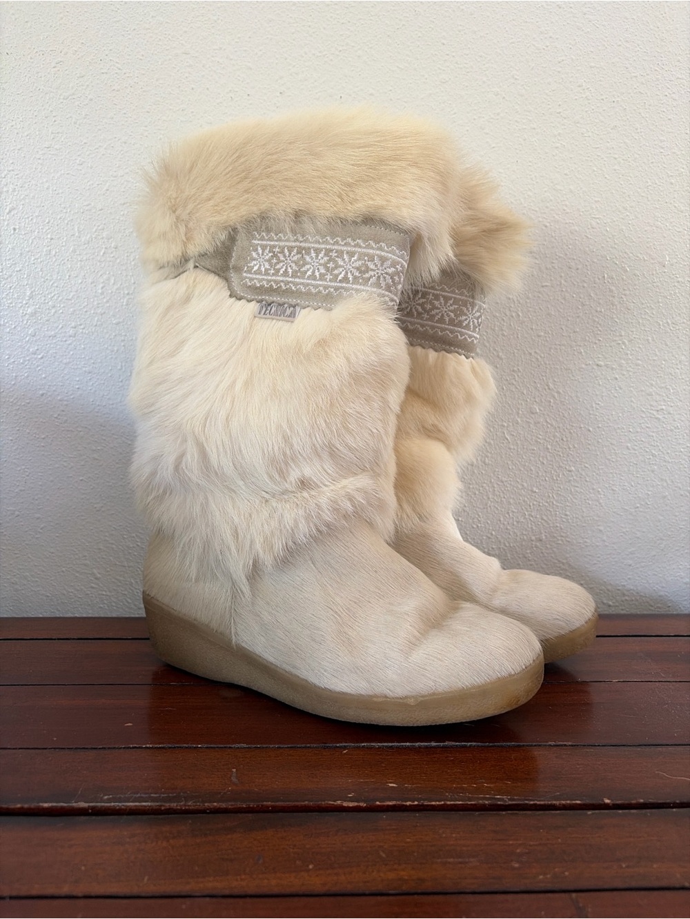 Tecnica | Vintage Cream Fur Winter Boots